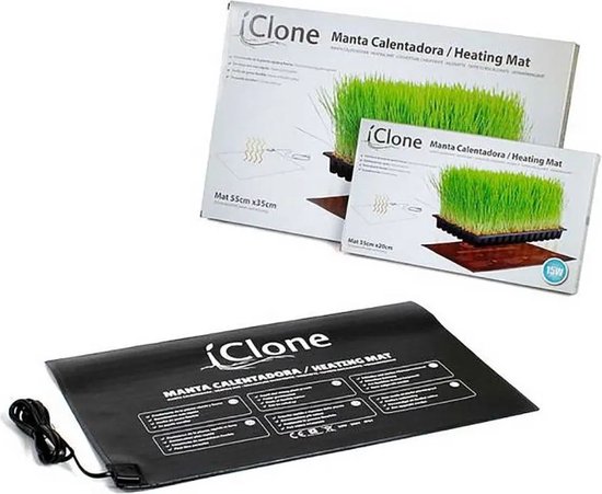Geoyien Verwarmingsmat voor planten, terrarium met thermostaat, 3 standen, temperatuurregeling, waterdicht, automatische uitschakeling, voor reptielen, amfibieën (15 x 14 cm, 5 W