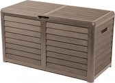 Lifetime Garden Tuinkussenbox 420L - Kussenbox voor Buiten - 117,3 x 65,3 x 54,8 cm - Opbergbox Tuin - Taupe