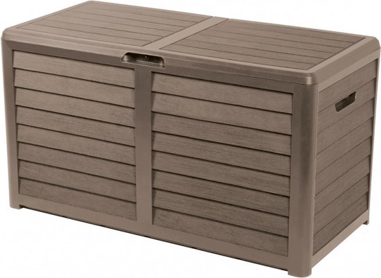 Foto: Lifetime garden tuinkussenbox 420l kussenbox voor buiten 117 3 x 65 3 x 54 8 cm opbergbox tuin taupe