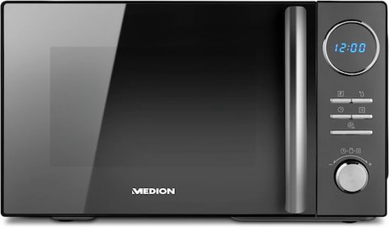 Medion Combi Magnetron (MD11493) - Magnetron, Grill, Heteluchtoven - 23 liter - 10 automatische programma's - ontdooifunctie - Zwart