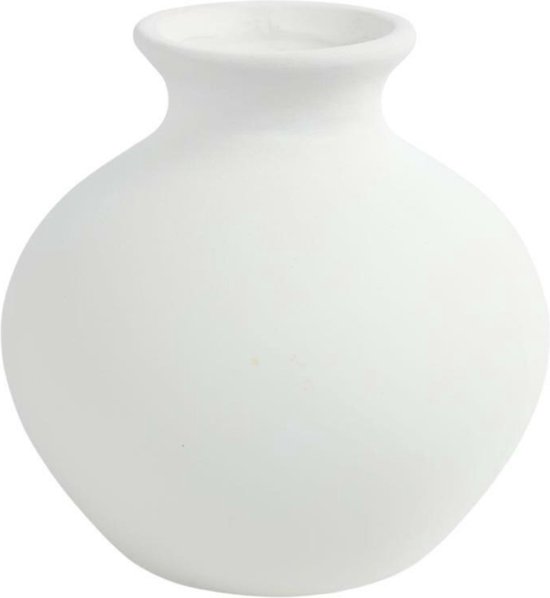 Vase Frances blanc 15,5 cm - Vases - Vase Witte - Moderne - Vase décoration - Vase - Wit - Vase en céramique