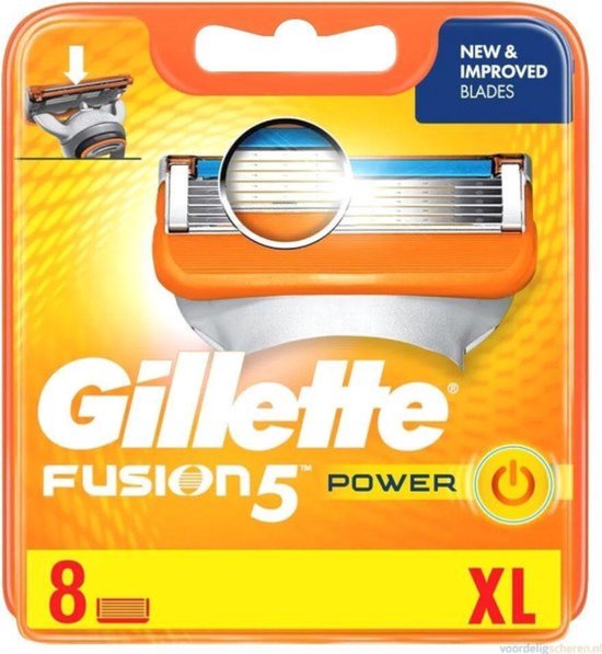 Gillette Fusion Power - 8 stuks - Scheermesjes - Gillette