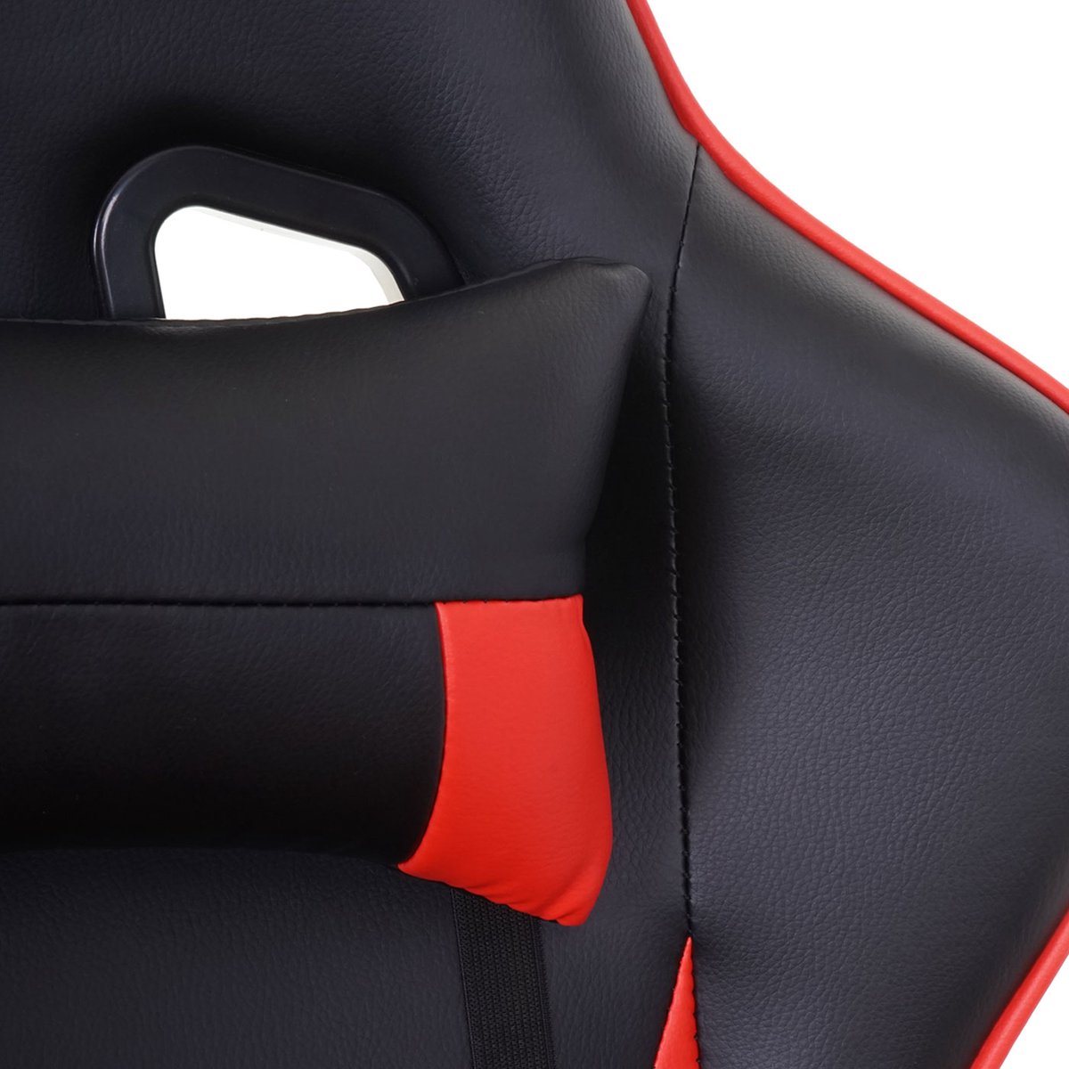 Cosmo Casa Relax - Bureaustoel - Bureaustoel Gamingstoel - Draagvermogen 150 kg Voetensteun - Zwart/Rood