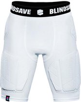 Blindsave Padded Compressie Short Pro+ - Wit - Maat S
