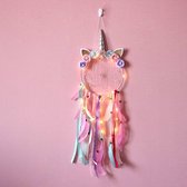 dromenvanger unicorn met verlichting - led - droomvanger - unicorn - cadeautip