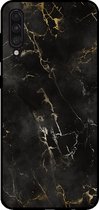 Smartphonica Phone case pour Samsung Galaxy A50 avec imprimé marbre - Coque arrière en TPU design marbre - Zwart / Back Cover adapté pour Samsung Galaxy A50