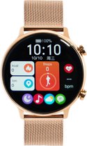 DARZ Ultra HD Pro Smartwatch - Smartwatch Dames - HD Touchscreen - Horloge - Stappenteller - Bloeddrukmeter - Saturatiemeter - Hartslag – Roségoud - iOS en Android