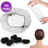 100 stuks Haarnetjes Onzichtbare Haar Netten, Nylon, Onzichtbaar, Haarnetje, Haarnetten Zwart, Voor Balletdans, Dansen, Chef, Verpleegkundige