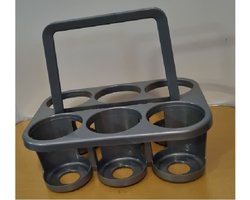 Centi Home Flessendrager 28 x 32,5 x 23,5 cm - Grijs