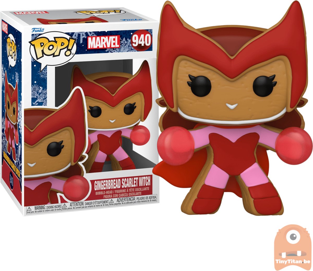 POP! Marvel Gingerbread Scarlet Witch 940 Holiday Series