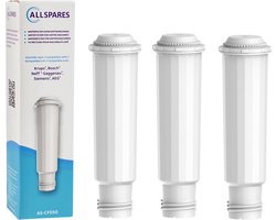 AllSpares Waterfilter (3 St.) geschikt voor Krups Espressomachines F088 en Bosch Siemens TCZ6003 TZ60003