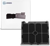 AllSpares LongLife Koolstoffilter met Filterhouder voor Afzuigkap geschikt voor AEG-Electrolux MCFE11FR / 9029800563 en Atag HF2012 (222x213x40mm