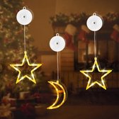 Merdoo Kerstverlichting - Sterne Sfeerlamp - Nachtlamp - Kerststerren Lampjes - 3 pcs