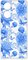 Multi; blauw; bloemen; vlinders