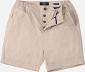 Mr Jac - Heren - Korte Broek - Shorts - Garment Dyed - Pima Cotton - Creme - Maat XL