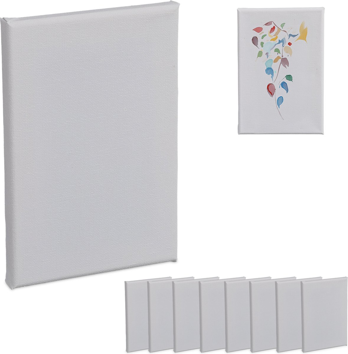 Arteza Schildersdoek Set 28 Stuks Wit Canvas Boards - Verschillende Maten 100% Katoen
