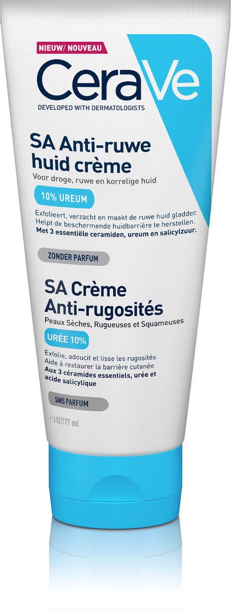CeraVe SA Anti-Ruwe Huidcrème - voor de Droge en Ruwe Huid - met Salicylzuur - 177ml-cerave 1
