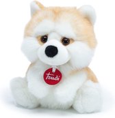 Trudi - Fluffy Hond Akita (S-29317) - Pluche knuffel - Ca. 19 cm (Maat S) - Geschikt voor jongens en meisjes - Beige/Wit