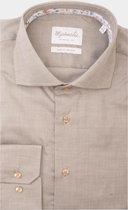 Chemise coupe cintrée Michaelis - chemise homme sergé - vert (contraste) - Sans repassage - Côte Taille : 42
