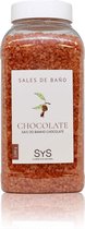 Sys Badzout - Chocolade - Body Scrub - 100% Natuurlijk Mineraalzout - 1200g - Snel Oplossend