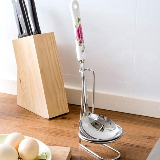 2 stuks lepellegplanken standaard roestvrij staal lepelhouder soepen ...