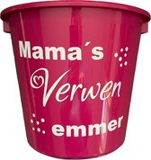 Cadeau Emmer-Mama's Verwen Emmer-5 Liter-Roze-Cadeau-Geschenk-Gift-Kado-Verjaardag-Moederdag