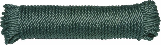 AMIG paracord touw - 20 meter - D5mm - 110kg - polypropyleen - groen