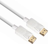 Câble DisplayPort 4K v1.2, 1,8 mètres, blanc