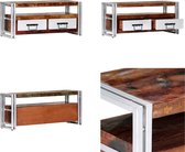 vidaXL Tv-meubel 90x30x40 cm massief gerecycled hout - Tv-kast - Tv-kasten - Tv-meubel - Tv-meubelen