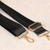Tassenband schouderband zwart - riem voor tas verstelbaar 140cm - 4cm breedte