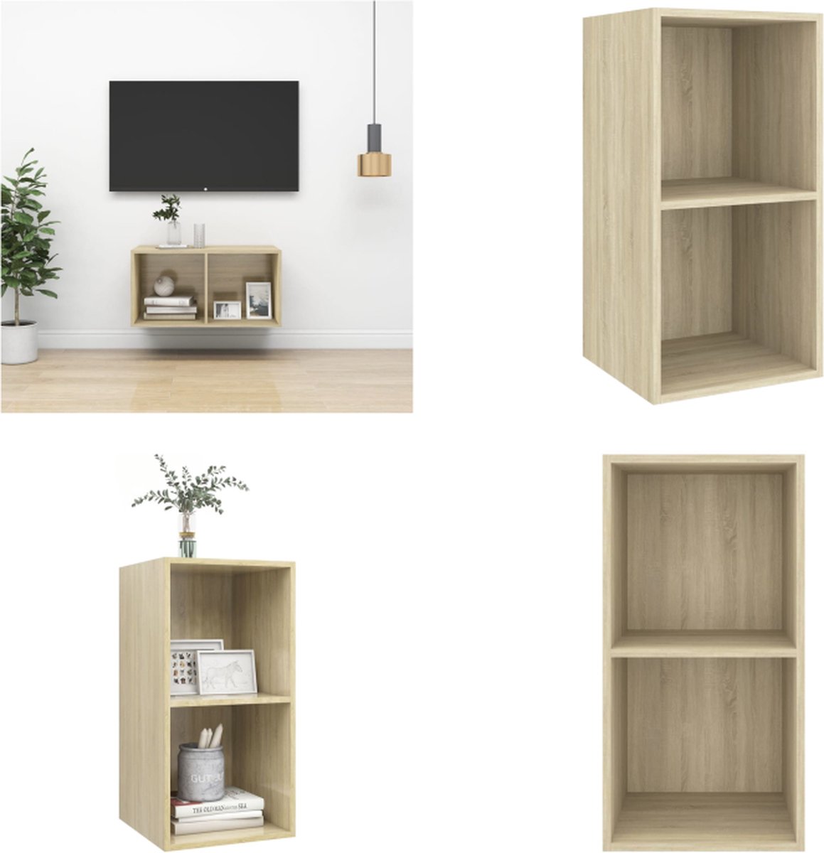 Bureau 102,5x35x75 cm spaanplaat sonoma eikenkleurig kopen