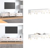 vidaXL Tv-meubel 150x34-5x30 cm bewerkt hout hoogglans wit - Tv-kast - Tv-kasten - Tv-meubel - Hifi-meubel