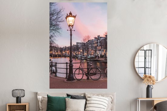 Affiche Amsterdam au crépuscule - 120x180 cm XXL