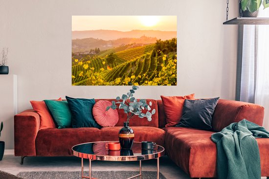 Vineyards in Italy poster papier 120x80 cm - Tirage photo sur Poster (décoration murale salon / chambre)