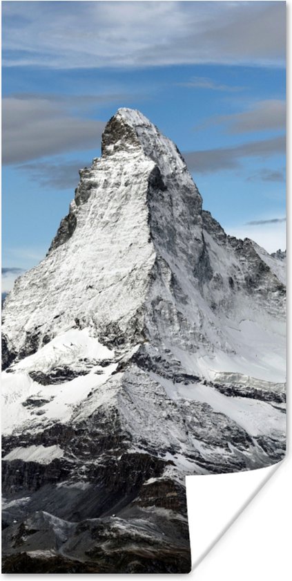Affiche Nuages sur le Cervin en Suisse - 60x120 cm