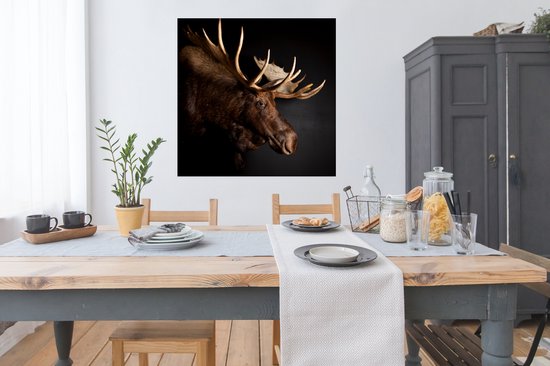Affiche Orignal - Bois - Portrait - 100x100 cm XXL