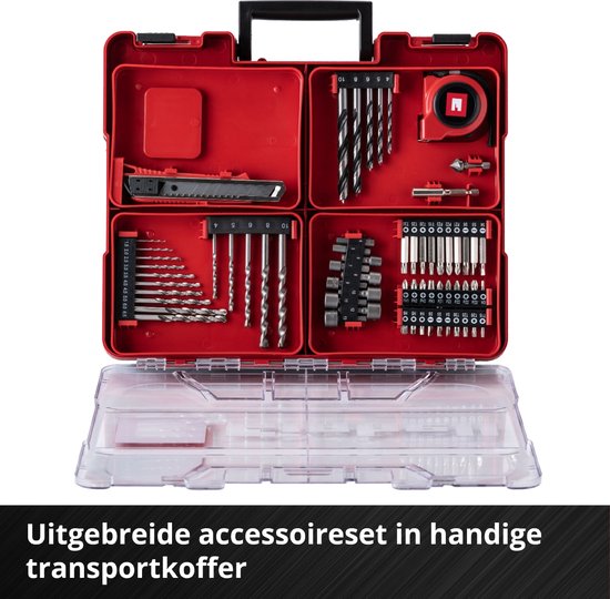 Einhell TC-CD 18/35 Li 18V 2.0Ah Li-ion Çift Akülü Vidalama Makinesi 39 Parça