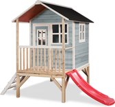 EXIT Loft 300 houten speelhuisje - blauw