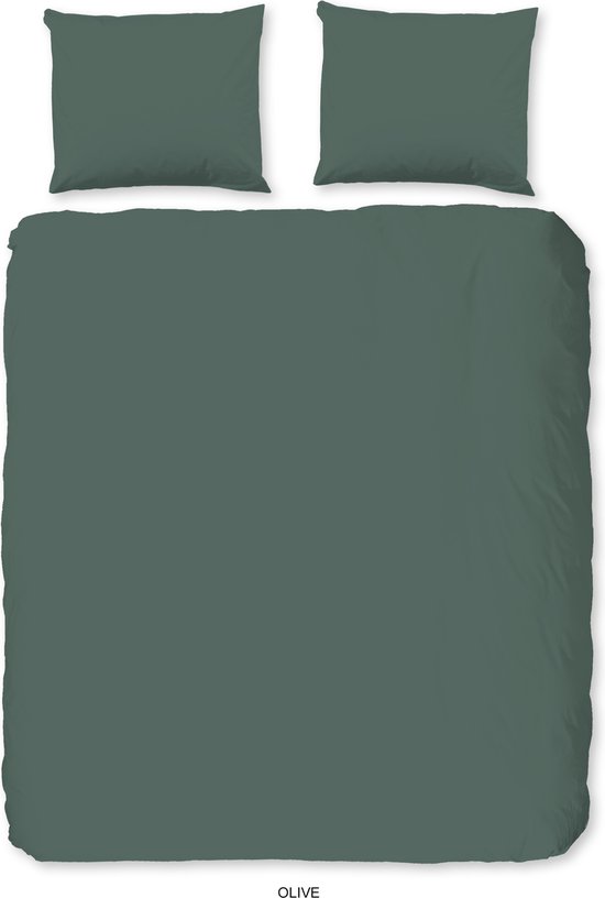 Housse de couette Olive - coton Good Morning