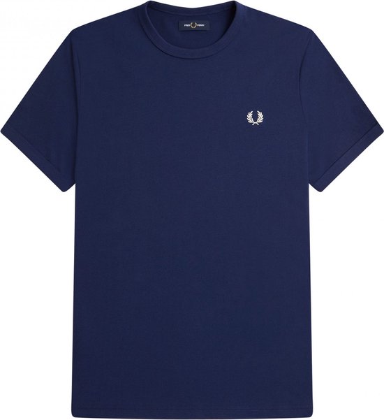 Fred Perry - Ringer T-Shirt - Donkerblauw T-Shirt-XL