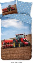 Good Morning Kinderdekbedovertrek "tractor" - Multi - (140x200/220 cm) - Katoen Flanel