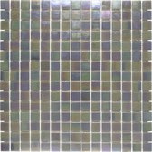 The Mosaic Factory Amsterdam mozaïektegel 2x2x0.4cm voor wand en vloer voor binnen en buiten vierkant Glas Donker Grijs