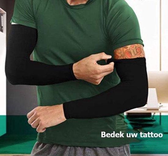 Travelhawk Arm Sleeve - Sleeve - Sleeves - Armstukken - Armstukken Wielrennen - Zonbescherming - 2 stuks - Wit - Maat L van Travelhawk — afbeelding 3
