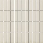 0, 9m -Mozaiek London Rectangle Wit 7,3x2,3