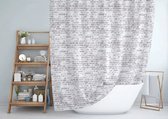Casabueno Mur - Rideau de Douche avec Bagues - 180x200 cm - Rideau de Salle de Bain - Rideau de Shower - Imperméable - Séchage Rapide - Anti Moisissure - Lavable - Durable