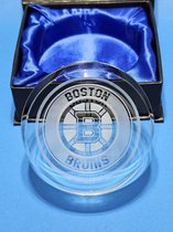 Glazen presse-Hockey puck-Boston Bruins-76mm