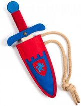 Kalid Medieval Toys - Dolk Camelot Blauw 30 cm met schede - Carnaval - Ridders