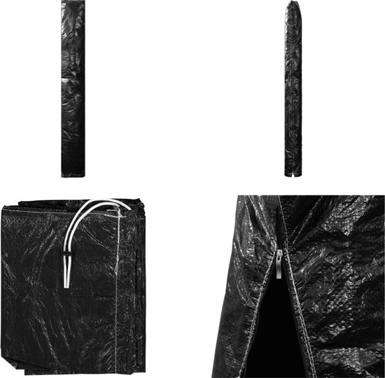 LAMUNI Parasolhoes Waterdicht Beschermhoes voor Parasol 2-3m, Parasol Beschermhoes met stang, 420D Oxford-Stof Tuinparasolhoes, Parasolafdekking, Hoes voor Parasol Buiten, 190x30/50cm