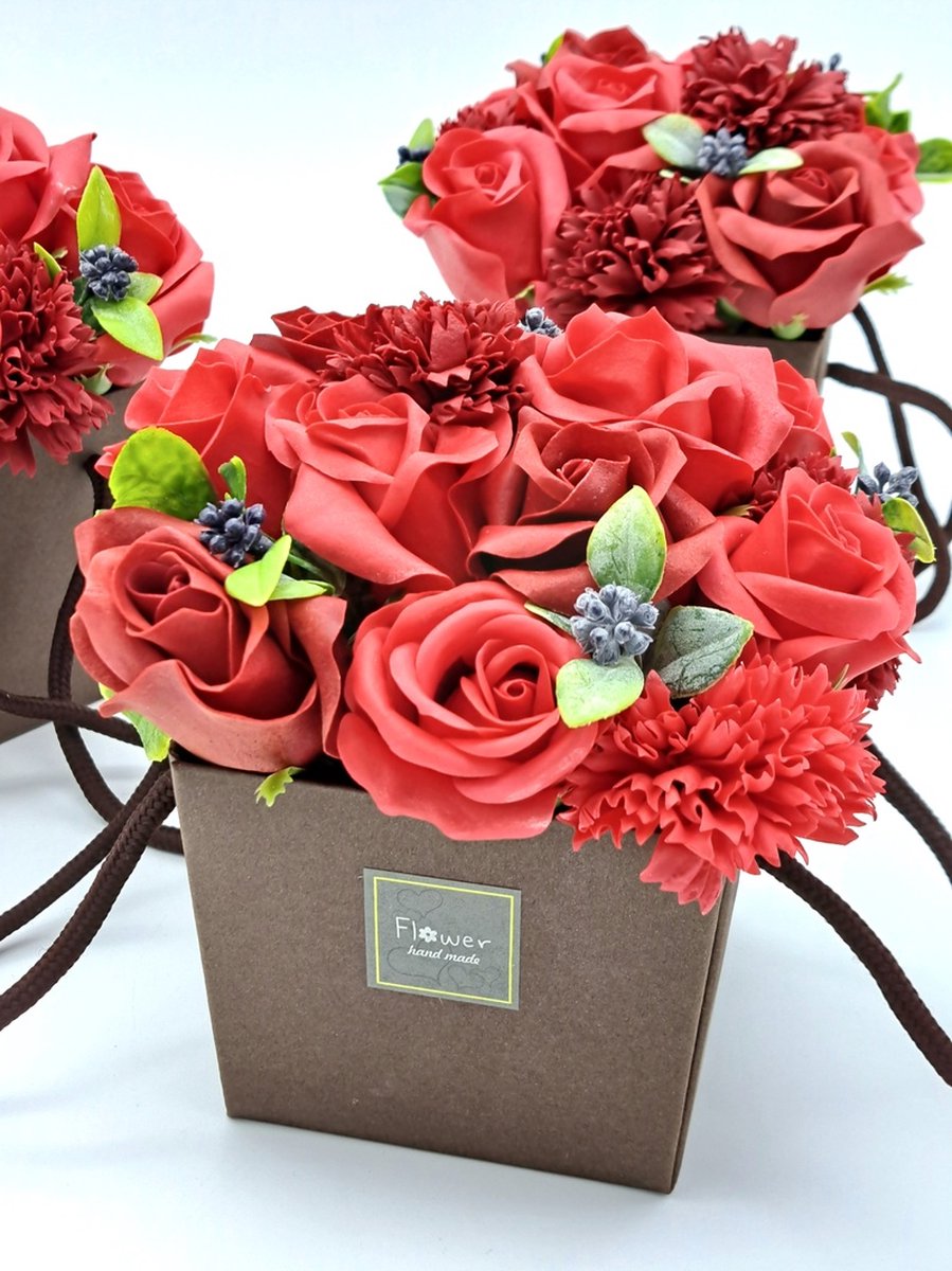 Goedkoopste Zeep boeket bloemen-Geschenkset-Valentijn Cadeau-cadeau voor vrouw, moeder, vriendin-Kerst cadeau