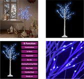 vidaXL Kerstboom wilg met 120 LED's binnen en buiten 1-2 m blauw - Kerstboom - Kerstbomen - Wilg - Wilgen